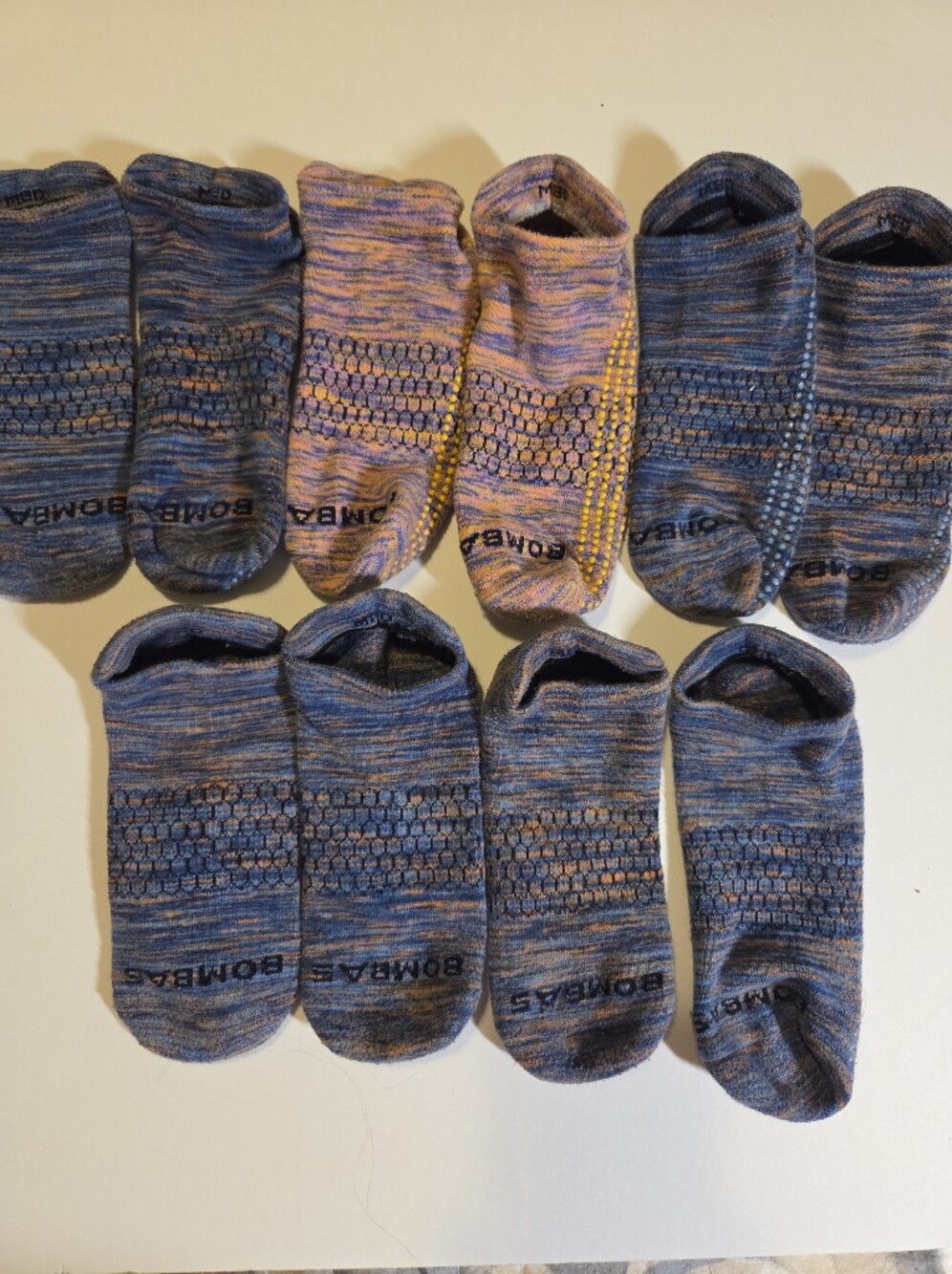 Bombas Womens Ankle Grip Socks Medium